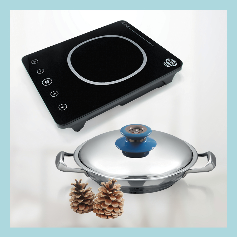 24 cm Chef's Pan and Flux Induction Cooker